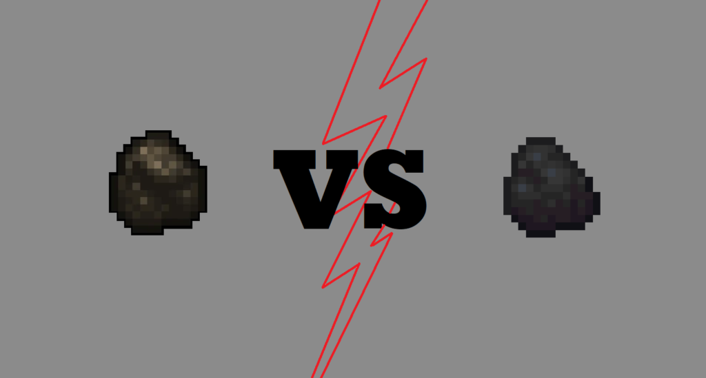 minecraft charcoal vs coal