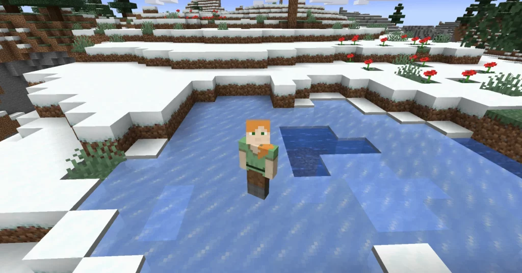 How to keep water from freezing in minecraft