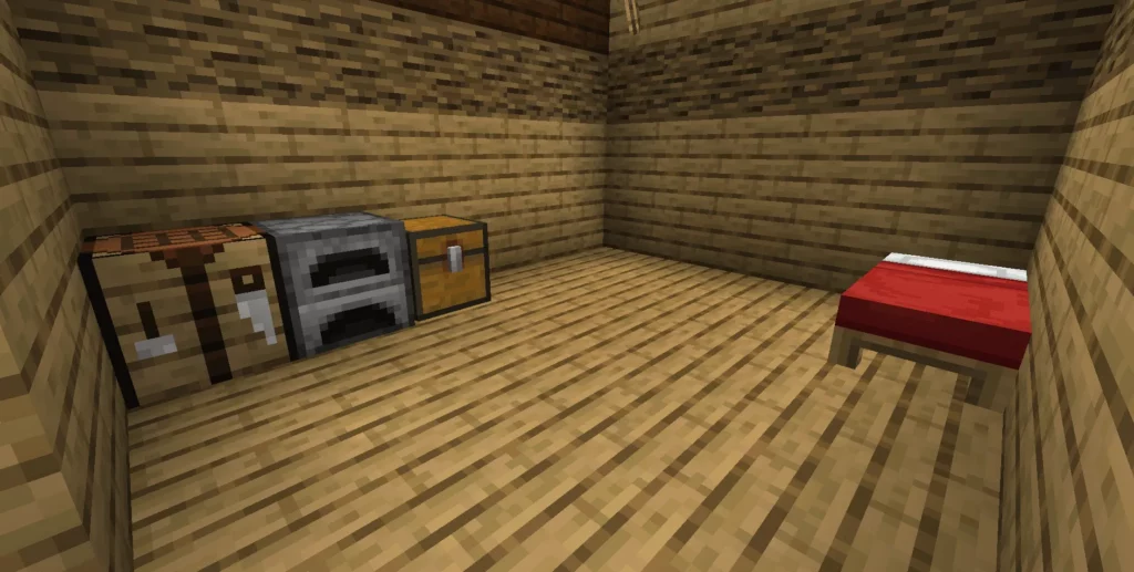 minecraft inside the house