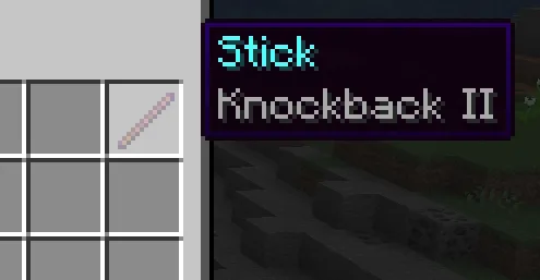 knockback stick command