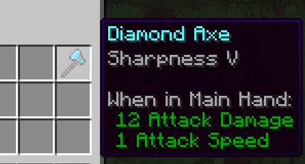 minecraft sharpness 5 axe