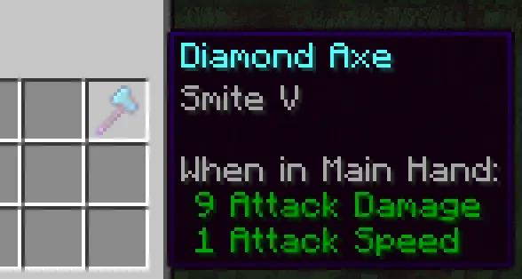 minecraft smite 5 axe