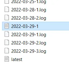 minecraft unzip log files