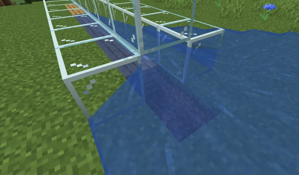 minecraft water filled tunnel entrance