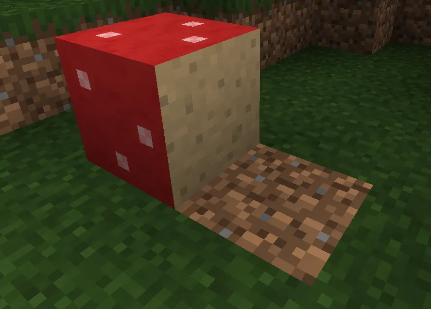 broken red mushroom block