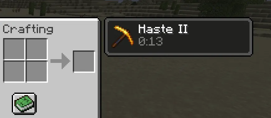 minecraft haste 2 effect