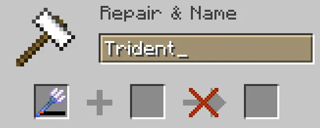 repair a trident with anvil