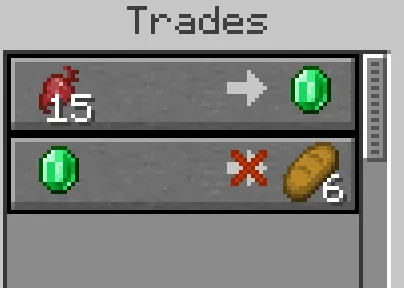 out of stock trades minecraft